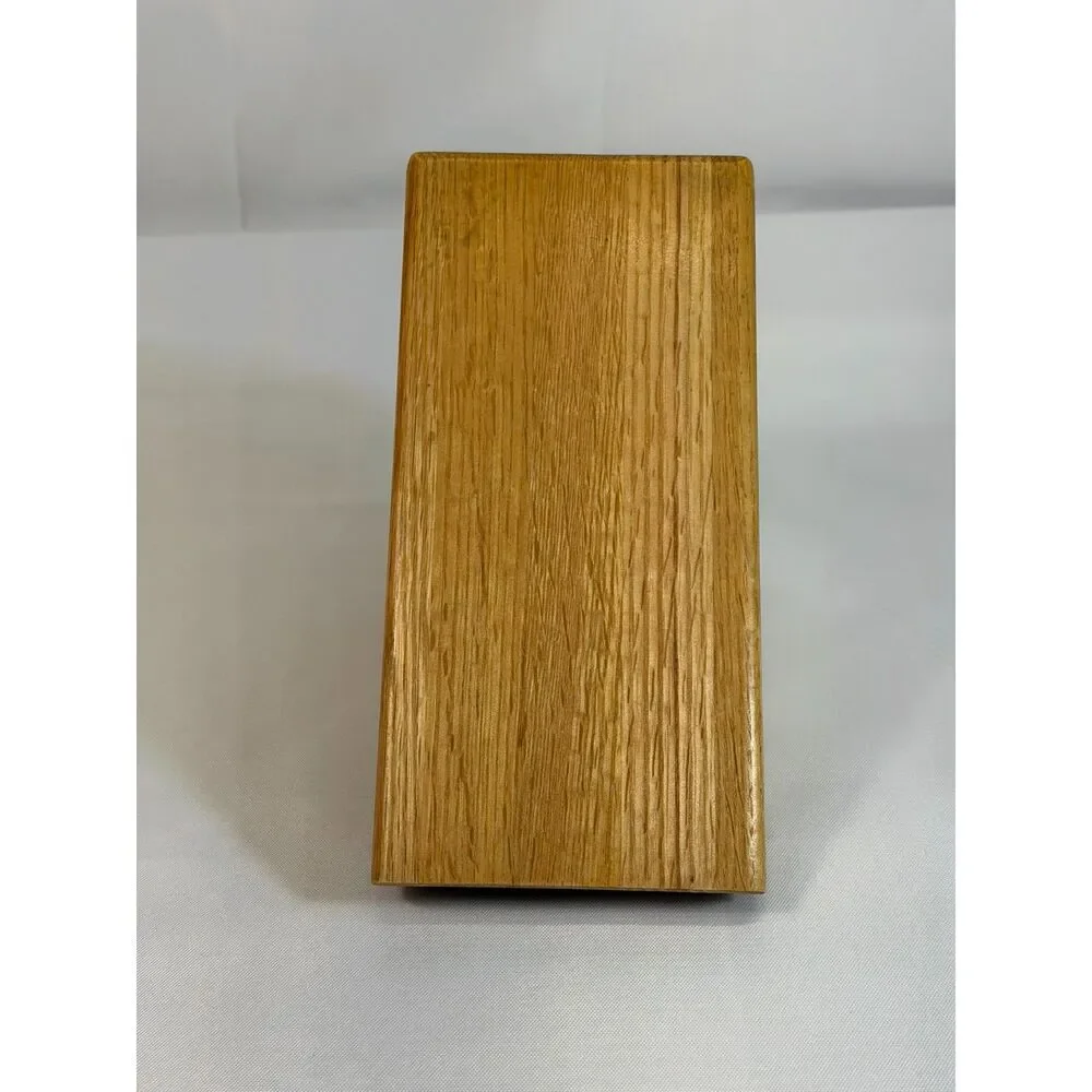 Cutco Homemaker Solid Honey Oak Wood 10-Slot Knife Block Made In USA Kitchen